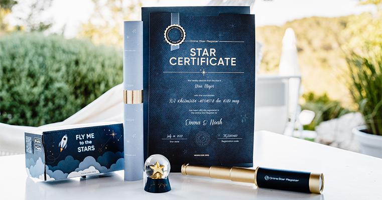 Werk van Online Star Register