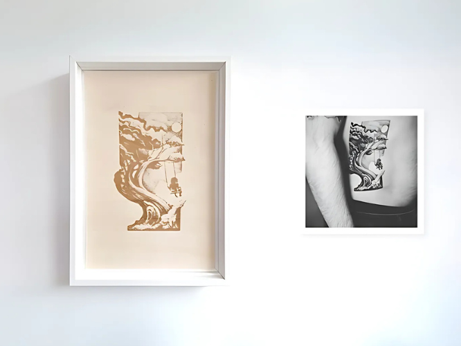 Een betekenisvolle tatoeage vereeuwigen in hout